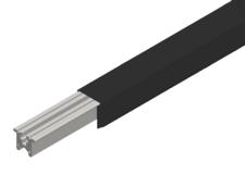 Hevi-Bar II Conductor Bar 500A, Black UV Resistant PVC Cover, 10FT Length