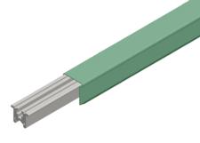 Hevi-Bar II Conductor Bar 500A, Green PVC Cover, 10FT Length