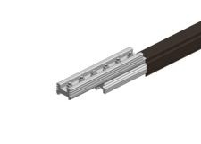 Hevi-Bar II Conductor Bar, Dura Coat, 1000A, Black UV Resistant PVC Cover, With Splice, 30FT Length