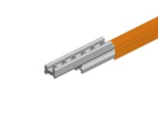 Hevi-Bar II Conductor Bar, Dura Coat, 1000A, Orange PVC Cover, With Splice, 30FT Length