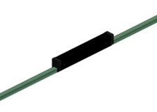 Hevi-Bar II, Expansion Section, Dura-Coat, 500A, Green Std Heat PVC Cover, with Splice