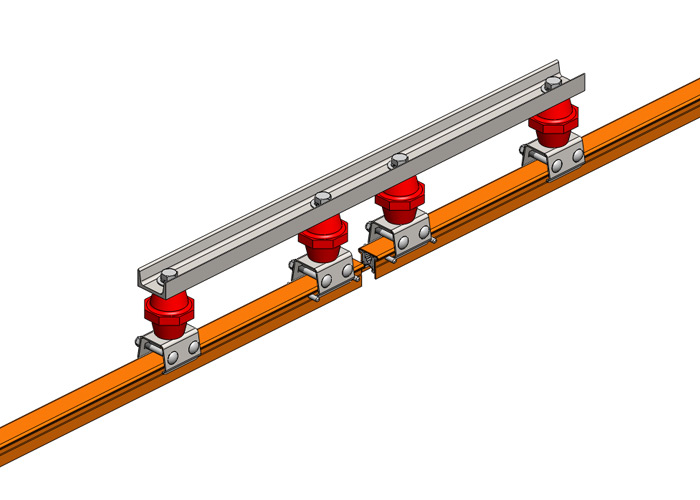 Hevi-Bar II, Power Interrupting Section,  500A, Orange Std Heat PVC Cover, 30 ft L