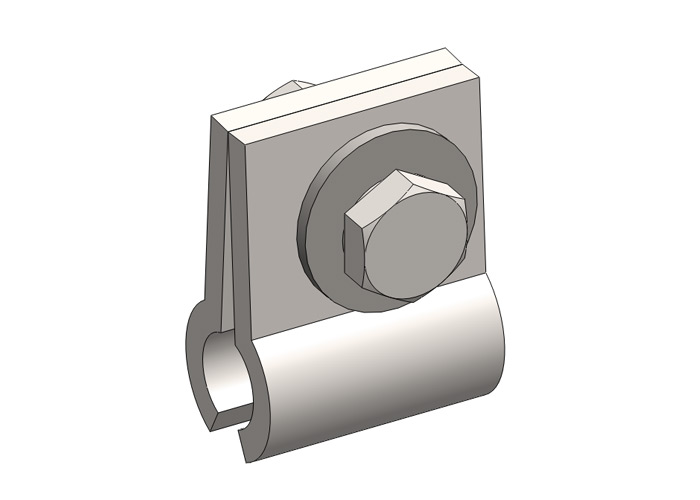 8-Bar Power Feed Component, Clamp Only, for 90A and 110A Galv Bar