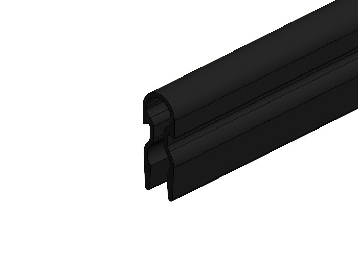 8-Bar Conductor Bar Cover, Black UV Resistant PVC, 9FT x 10.5inch