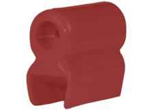 8-Bar Transfer Cap, End, 40A to 350A Bar, Red Lexan