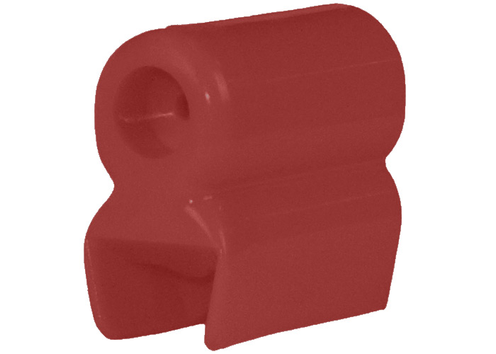 8-Bar Transfer Cap, Left Hand, 40A to 350A Bar, Red Lexan