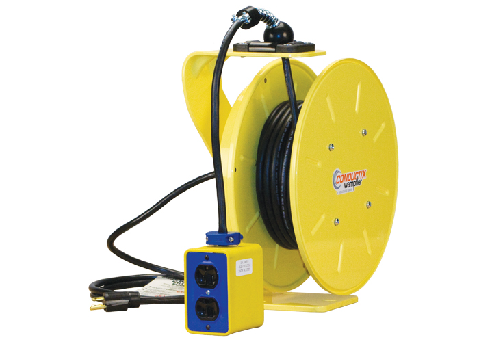 1200 Series PowerReel® - 14AWG / 3 Conductors w/ GFI Receptacle Box, Dual 15A/125V 40FT Length