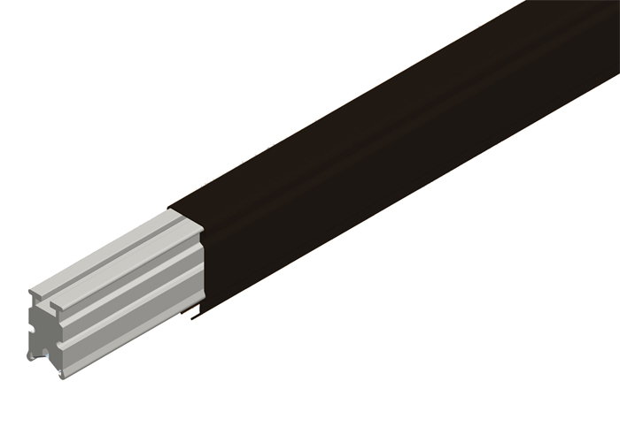 Hevi-Bar II Conductor Bar 1500A, Black UV Resistant PVC Cover, 10FT Length