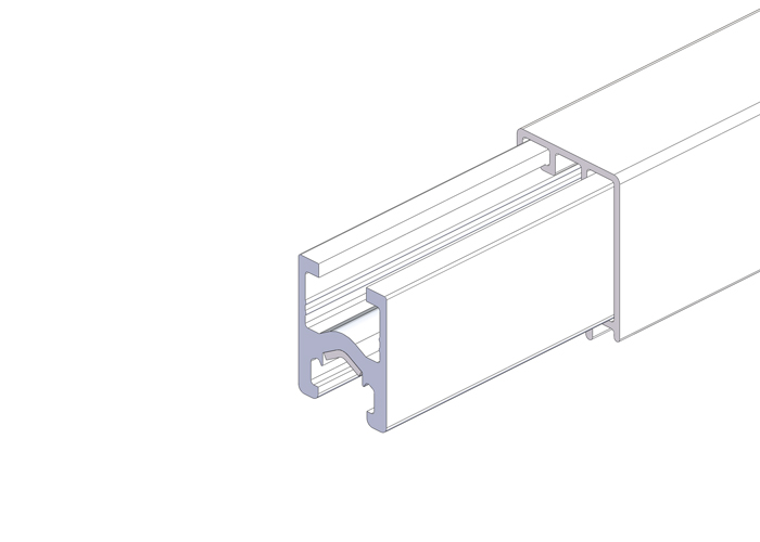 812 Series Conductor Rail Aluminum 320A PPOPE 4M Length