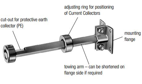 811 Series Towing Arm For Current Collector 200x140mm