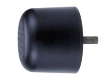 Rubber Bumper With Hardware - Threaded Stud 100x80mm