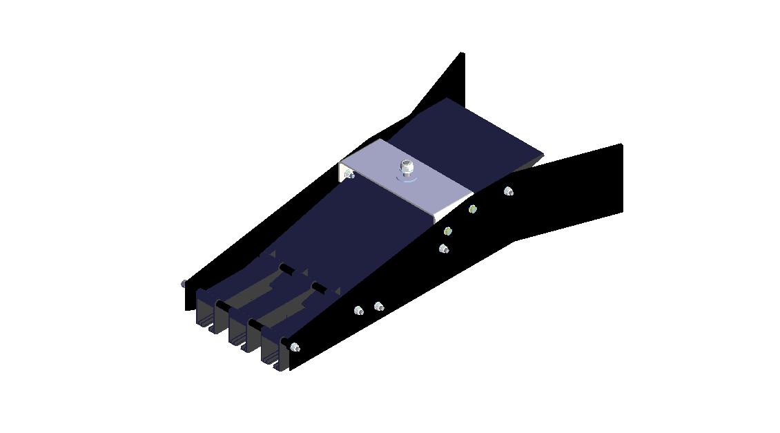 813 Series Conductor Rail Pickup Guide 3 Pole L=620MM NE