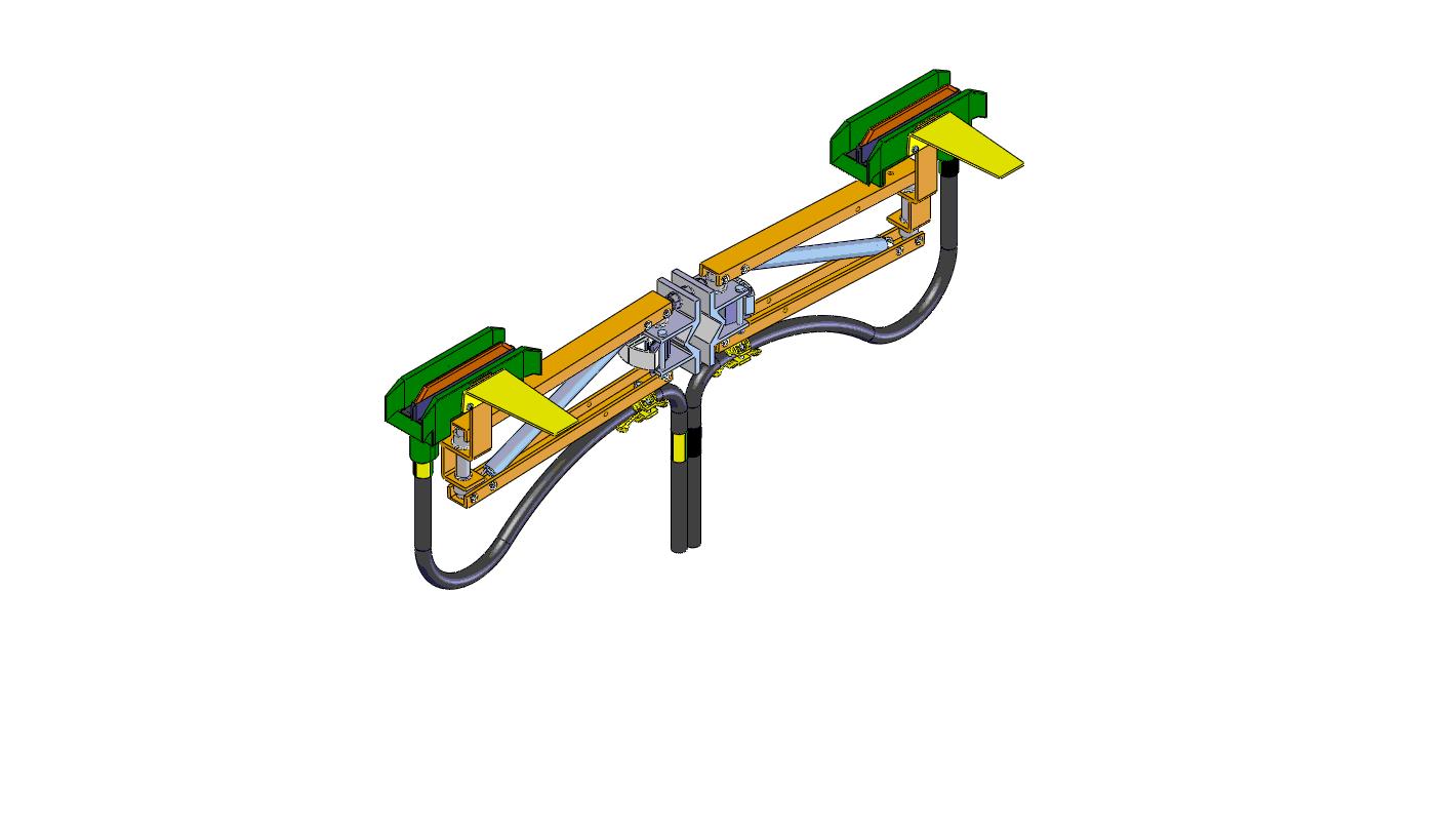 813 Series Conductor Rail Current Collector 1 Pole 2X250Amp PH H SS