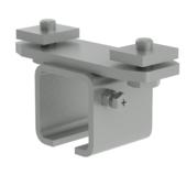 Heavy Duty C-Track Festoon Track Hanger, Stainless Steel, To Mount Track to Angle Iron Support Channel