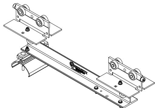 Heavy Duty C-Track Festoon Control Unit Trolley For Flat Cable, Galvanized Steel