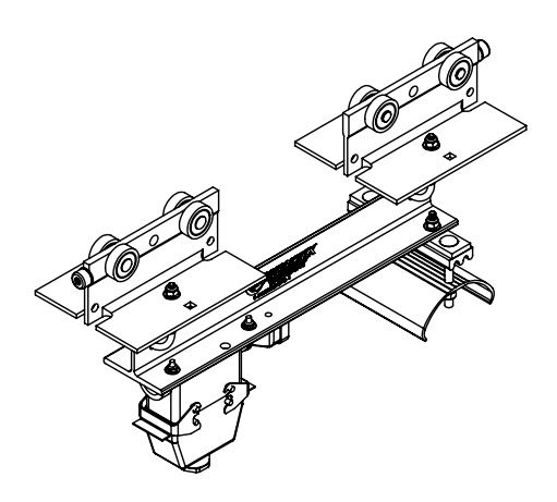 Heavy Duty C-Track Festoon Control Unit Trolley For Flat Cable, With 16 Pin Quick Disconnect