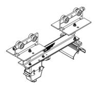 Heavy Duty C-Track Festoon Control Unit Trolley For Flat Cable, With 16 Pin Quick Disconnect