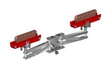 Hevi-Bar II, Collector, 600A, Tandem, R-Head, C-Base (for 700A to 1500A bar), Short, 2 AWG Pigtail