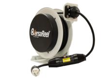 VersaReel Spring-Driven Cable Reel, 12AWG/3 Conductors, 25FT, w/Twist-Lock Receptacle, 20A, w/GFCI