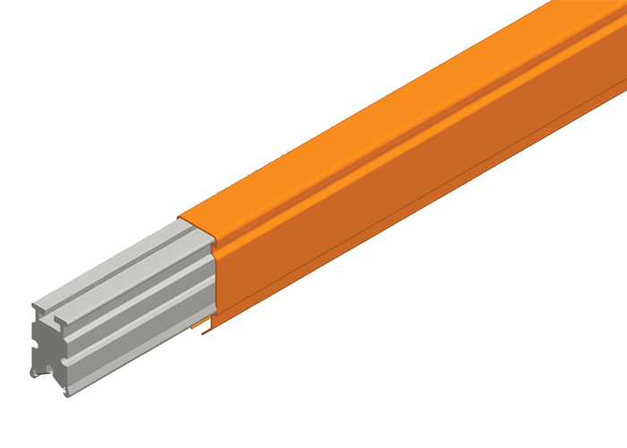 Hevi-Bar II Conductor Bar 1500A, Orange PVC Cover, 5FT Length