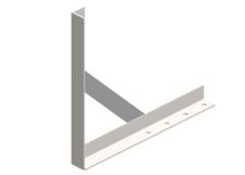 Hevi-Bar II, Bracket, Web, Braced, w/o hangers  (for 700-1500A Bar)