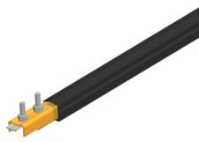 Safe-Lec 2 Conductor Bar 250A Copper, Black UV Resistant PVC Cover, w/ Splice Joint, 4.5M