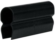 8-Bar Joint Cover, Black UV Resistant PVC, 3.5 inch L