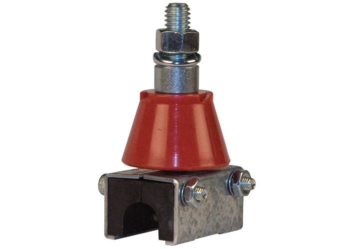 8-Bar Anchor Clamp, With Insulator, Plated Steel