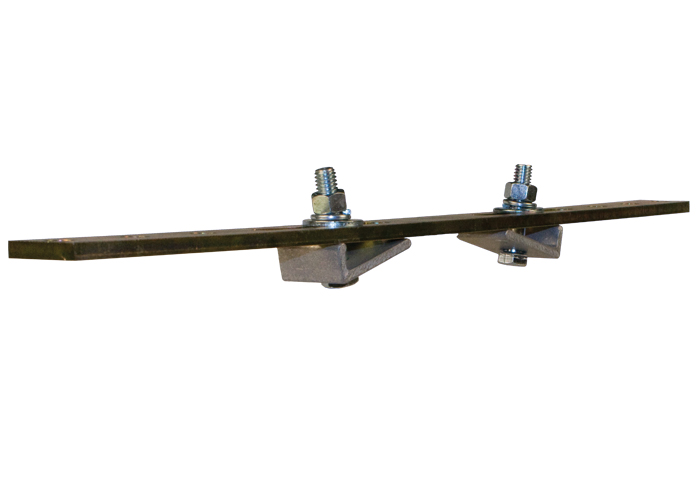 8-Bar, Bracket, Flange, w/Beam Clips, for Two Hangers Each Side (Hangers not included)