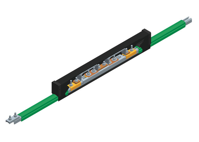 Safe-Lec 2 Expansion Section, 315A AL/SS, Green PVC Cover, 4.5M