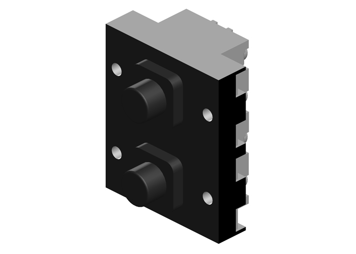 80 Series Pendant Switch, Momentary 2-speed, 4-NO + 4-NC with Mechanical Interlock (delayed opening of contacts 7-8)