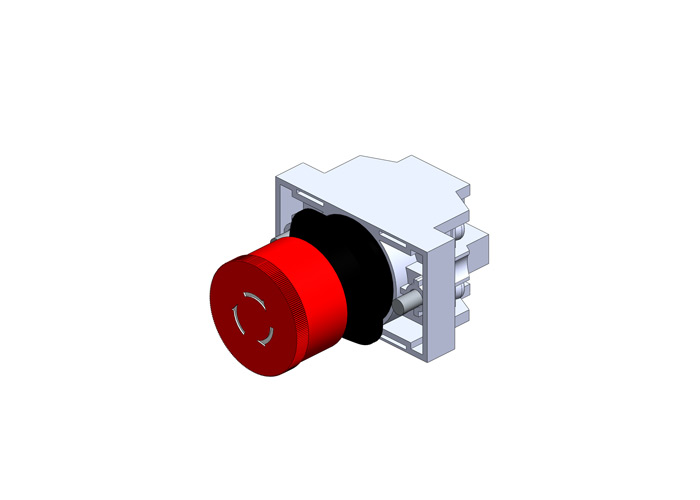 80 Series Pendant Switch, Mushroom, Red, 1-NC (push-lock, twist-release)