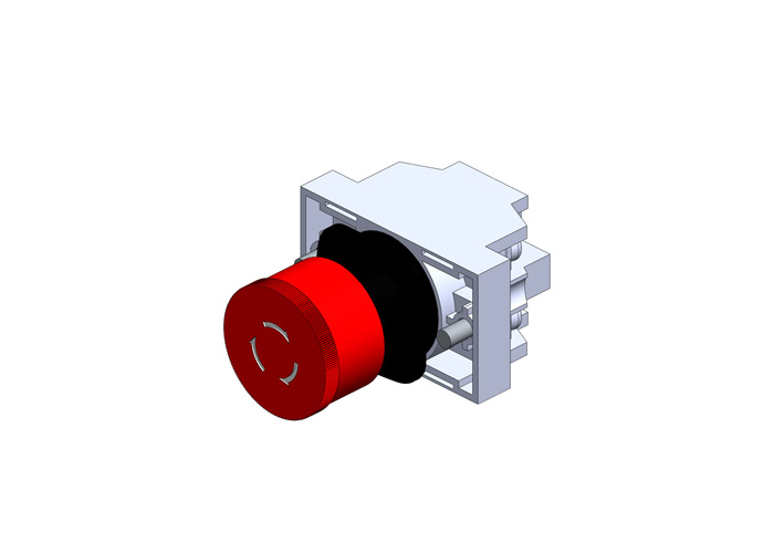 80 Series Pendant Switch, Mushroom, Red, 2-NC (push-lock, twist-release)