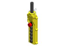 80 Series 6-button Pendant with EMS-STOP, 1 NO (Horn) and 2 2-Speed Interlock switches