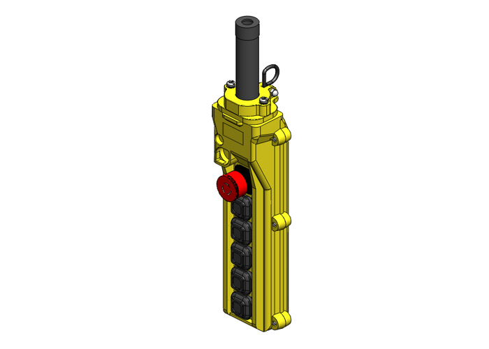 80 Series 6-button Pendant with EMS-STOP, 1 NO (Horn) and 2 1-Speed Interlock switches