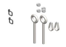Strain Relief Hardware Kit, For Pendant Cable With Attached External Strain Relief