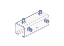 Standard Duty C-Track Festoon Track Joint, Stainless Steel