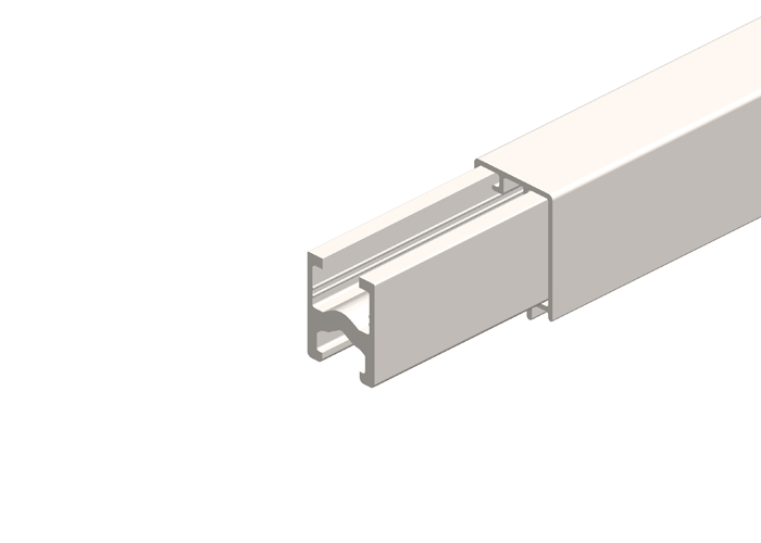 812 Series Conductor Rail, Aluminum 200A PVCPH 4M Length