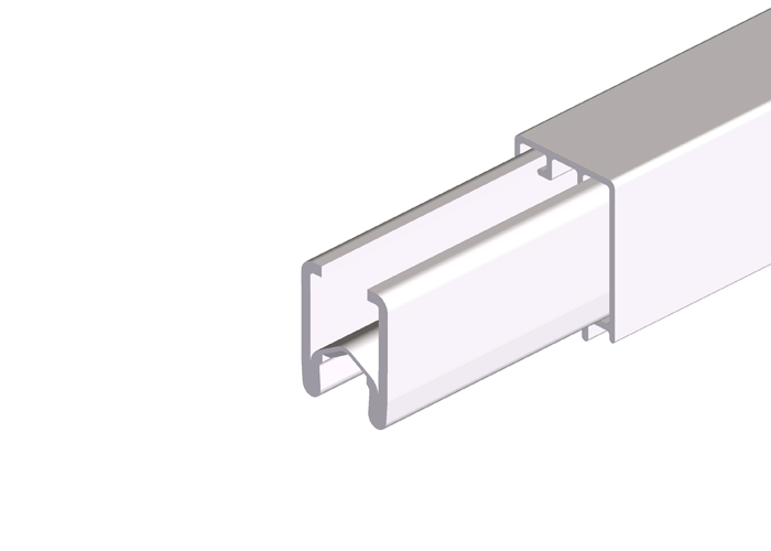 812 Series Conductor Rail, Copper 400A PVCPH 4M Length