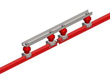 Hevi-Bar II, Power Interrupting Section, 1500A, Red Med Heat Polycarbonate Cover, 30 ft L